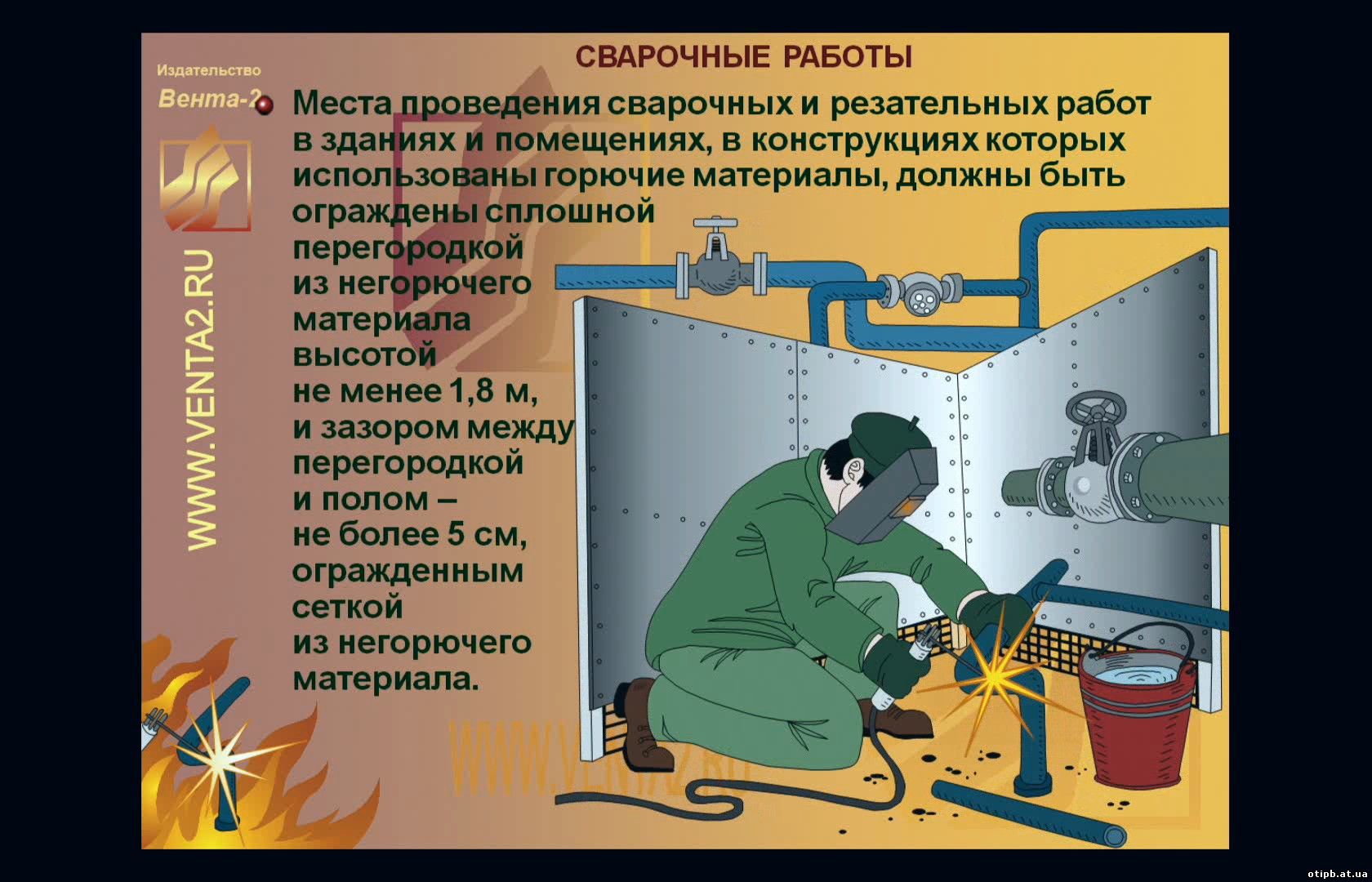 Какое нарушение требований безопасности при подготовке к огневым работам изображено на этом рисунке