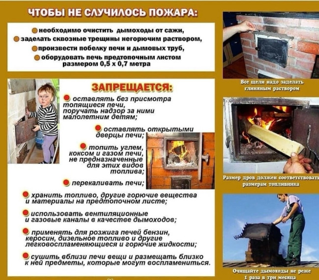 Правила пожарной безопасности при эксплуатации печного отопления. Правила пожарной безопасности при эксплуатации печного отопления.